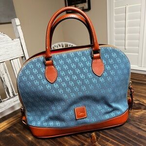 Dooney and Bourke indigo/blue fabric bag